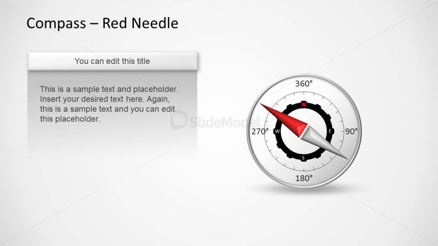 Compass Vector template for presentations on Business Performance Management and KPI presentations in Microsoft PowerPoint.
