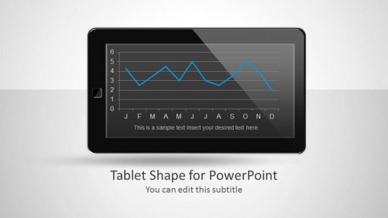 Mobile Tablet Shape for PowerPoint