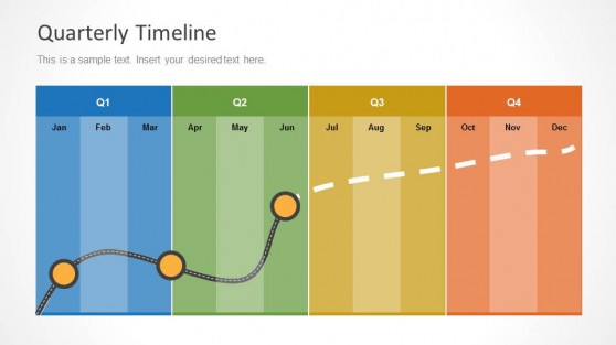 Quarterly Timeline Template for PowerPoint