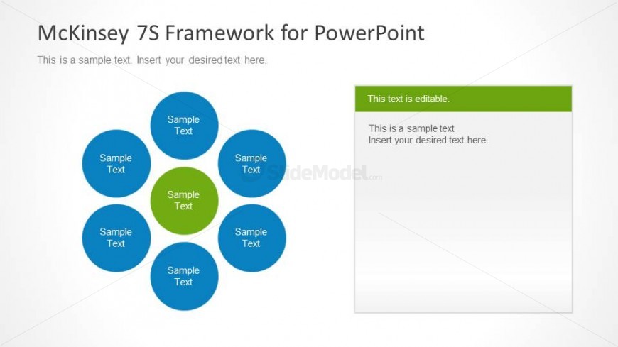 Example of McKinsey 7S diagram design for PowerPoint