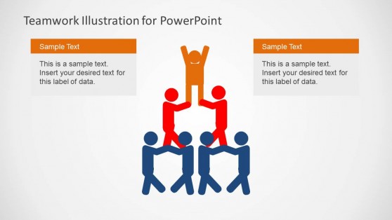 Team Work Pyramid PowerPoint Slide Design