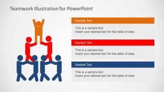 Team Work Pyramid PowerPoint Slide Design