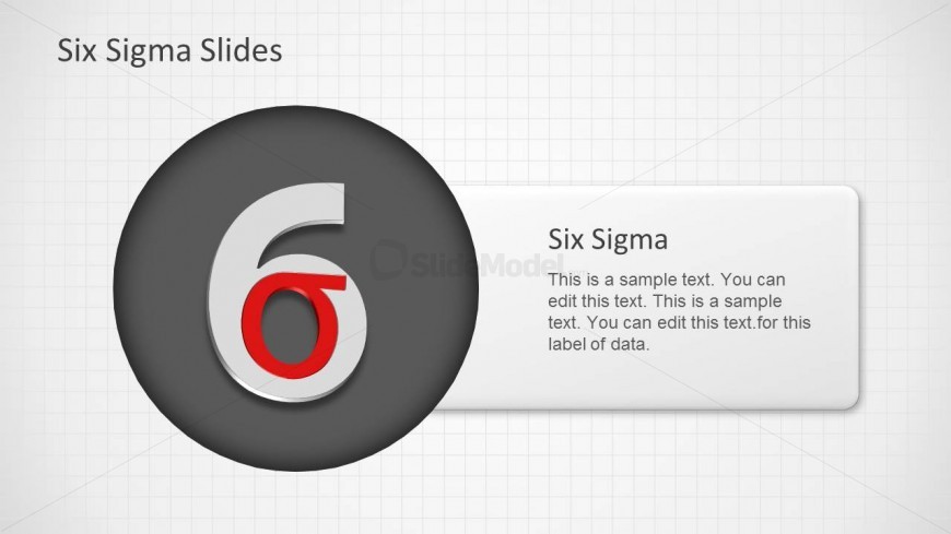 Six Sigma Logo design created in Microsoft PowerPoint using PowerPoint shapes