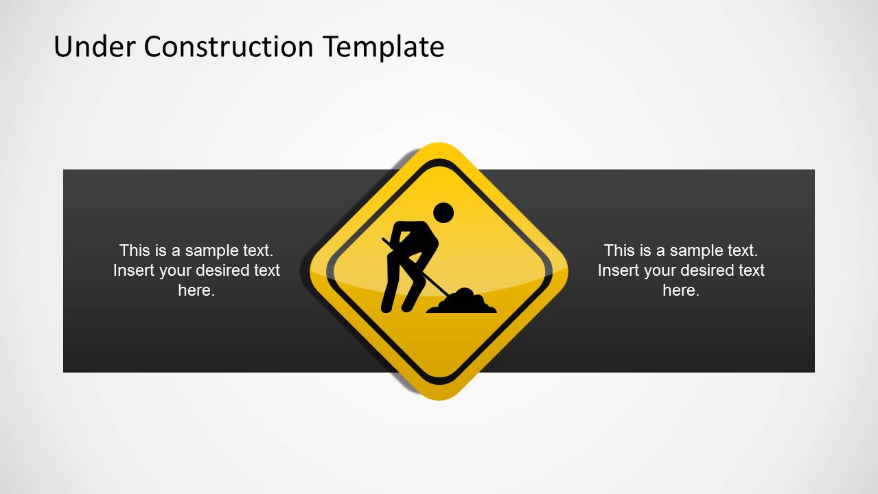 People Working Sign Template for PowerPoint