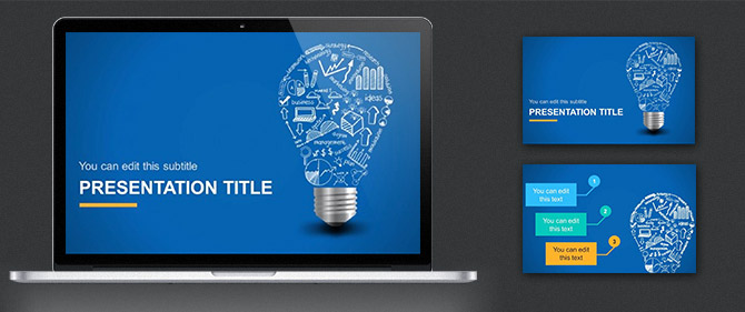 Light Bulb Template Example for PowerPoint